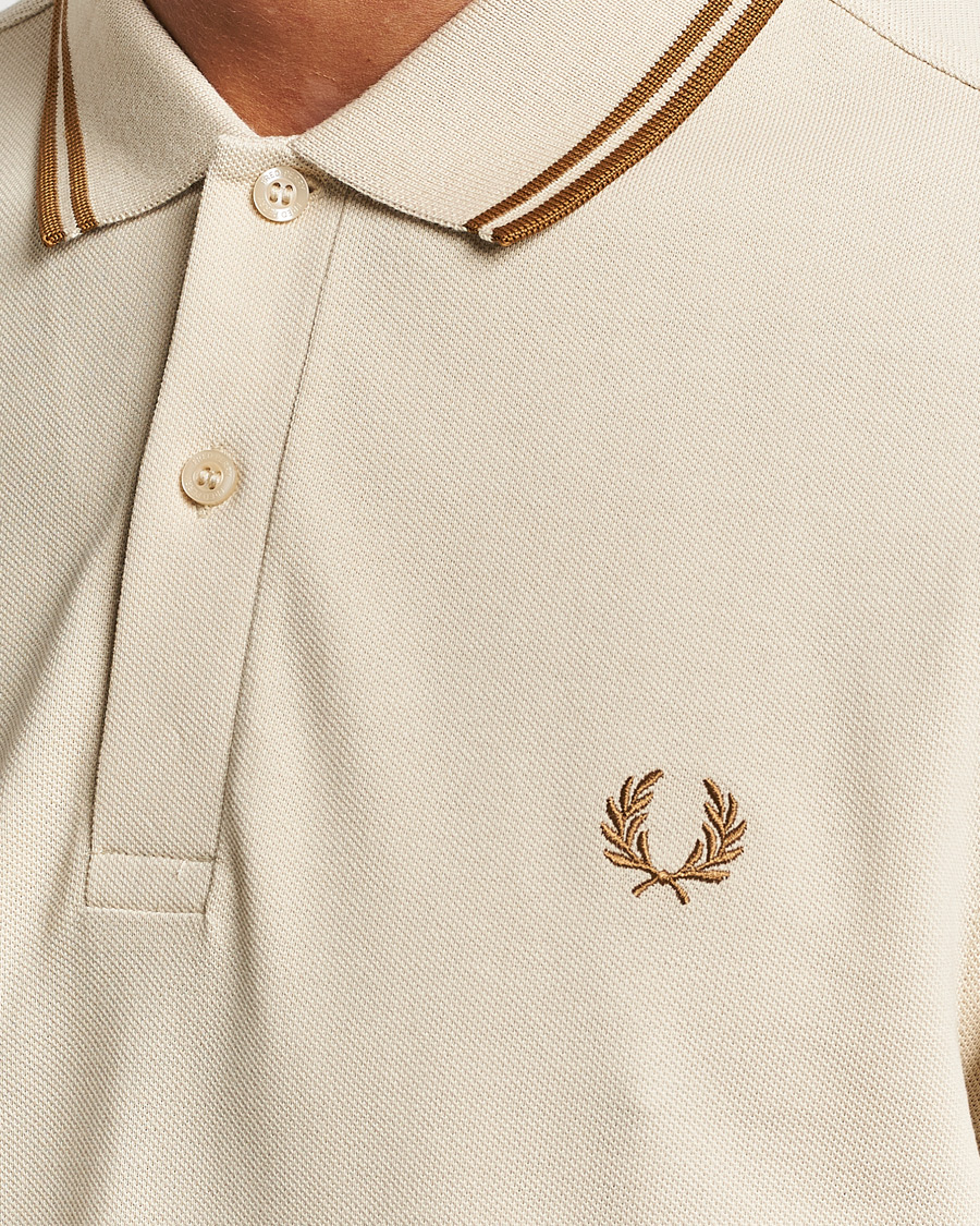 Herren | Poloshirts | Fred Perry | Twin Tipped Polo Shirt Oatmeal