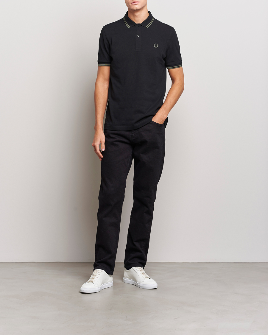 Herren | Poloshirts | Fred Perry | Twin Tipped Polo Shirt Black
