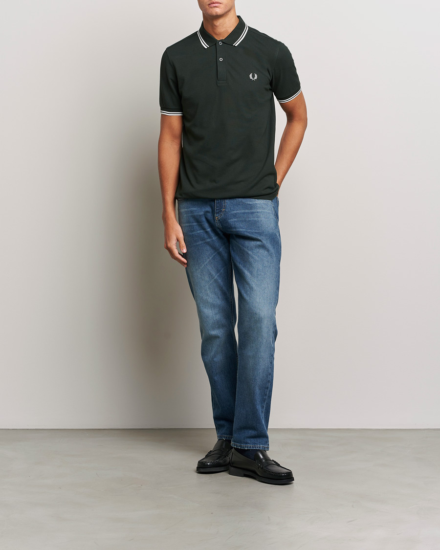 Herren | Poloshirts | Fred Perry | Twin Tipped Polo Shirt Night Green