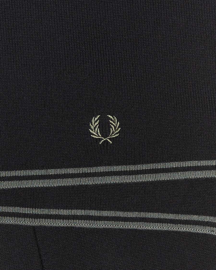 Herren | Fred Perry Twin Tipped Merino Wool Scarf Black | Fred Perry | Twin Tipped Merino Wool Scarf Black