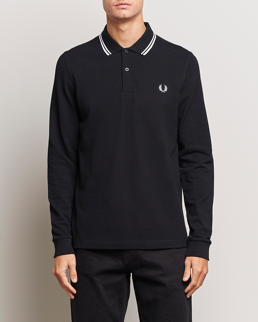 Herren | Kleidung | Fred Perry | Long Sleeve Twin Tipped Shirt Black