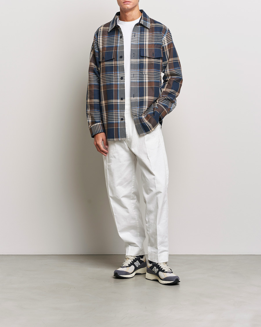 Herren | Hemden | GANT | Heavy Twill Checked Overshirt Marine
