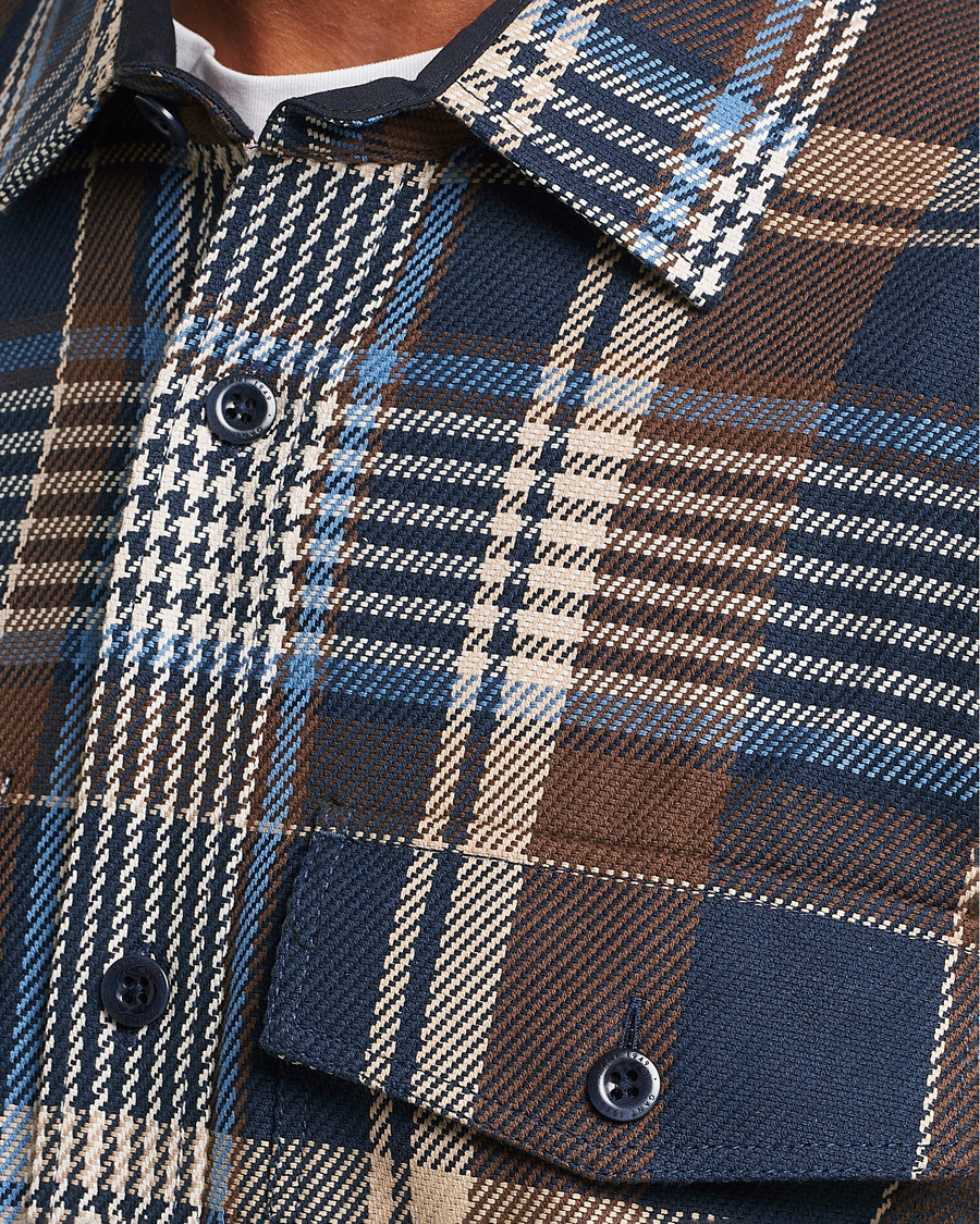 Herren | Hemden | GANT | Heavy Twill Checked Overshirt Marine