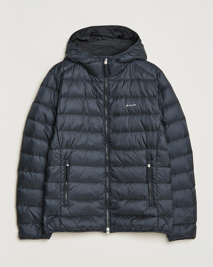 Herren | Jacken | GANT | Light Down Hooded Jacket Black