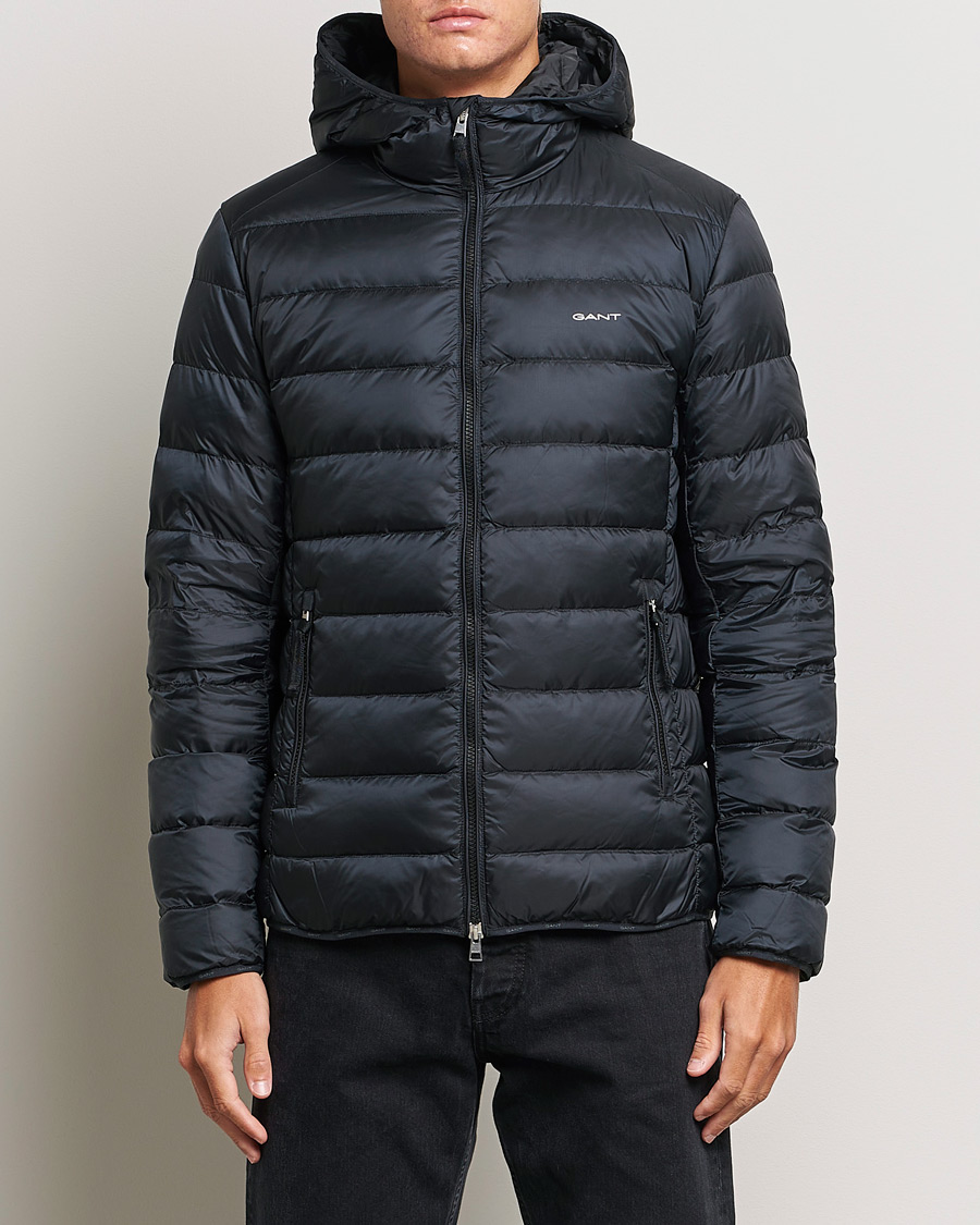 Herren | Jacken | GANT | Light Down Hooded Jacket Black