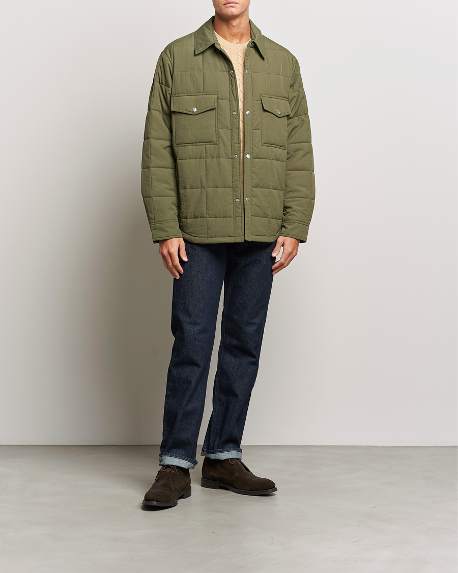 Herren | Jacken | GANT | Quilted Shirt Jacket Calamata Green