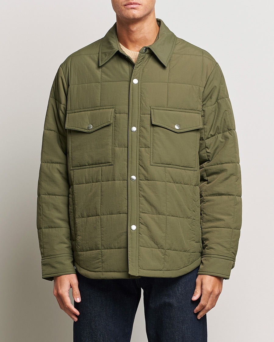 Herren | Jacken | GANT | Quilted Shirt Jacket Calamata Green