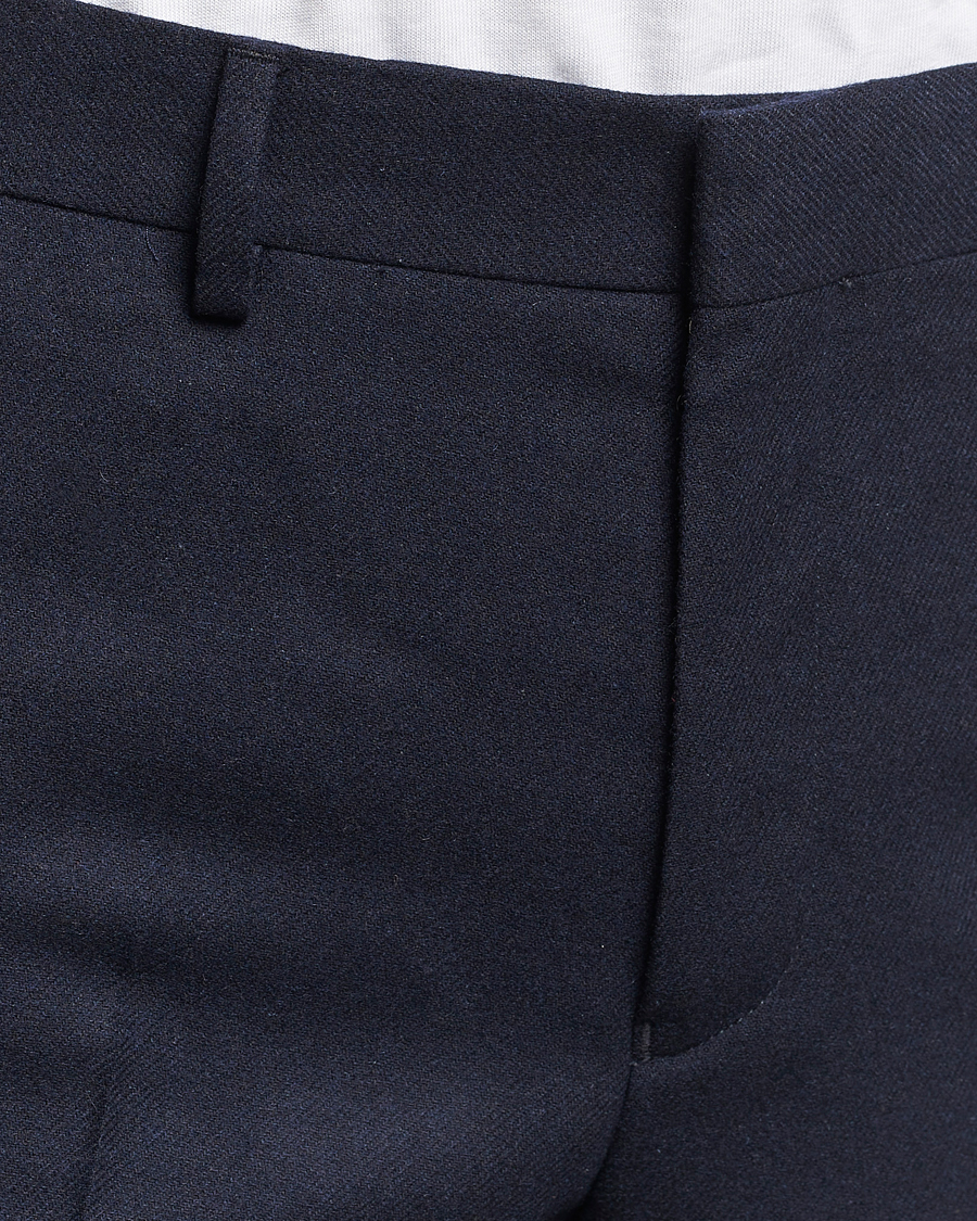 Herren | Hosen | Gant | Slim Flannel Pants Evening Blue