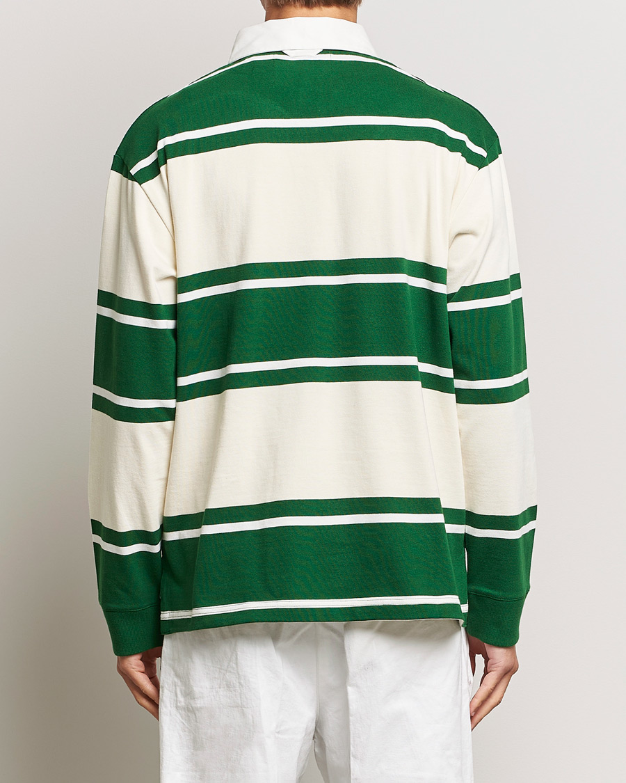 Herren | Pullover | GANT | Striped Heavy Rugger Strong Green