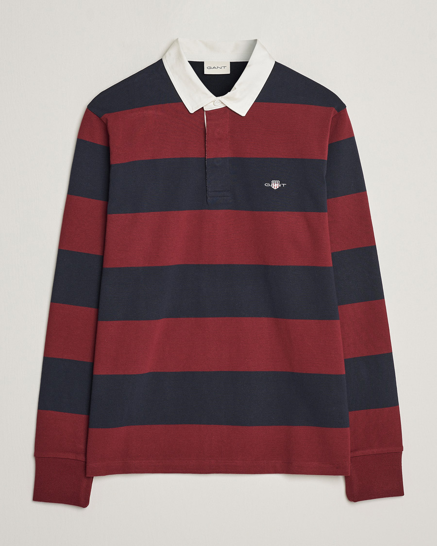 Herren | Pullover | GANT | Original Barstripe Heavy Rugger Plumped Red