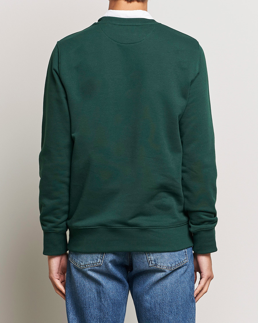 Herren | Pullover | GANT | Original Crew Neck Sweatshirt Tartan Green