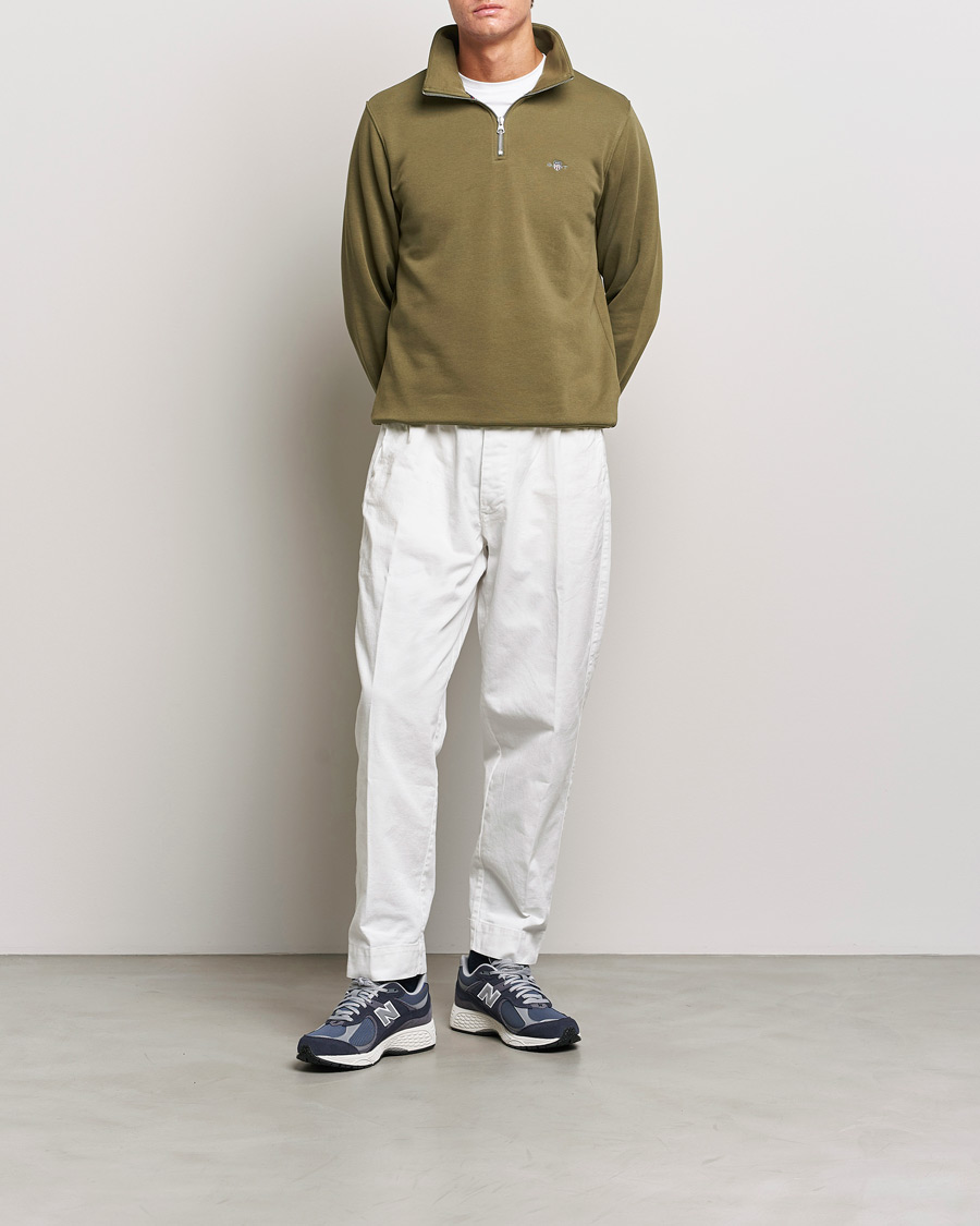 Herren | Pullover | GANT | Original Half Zip Sweater Juniper Green
