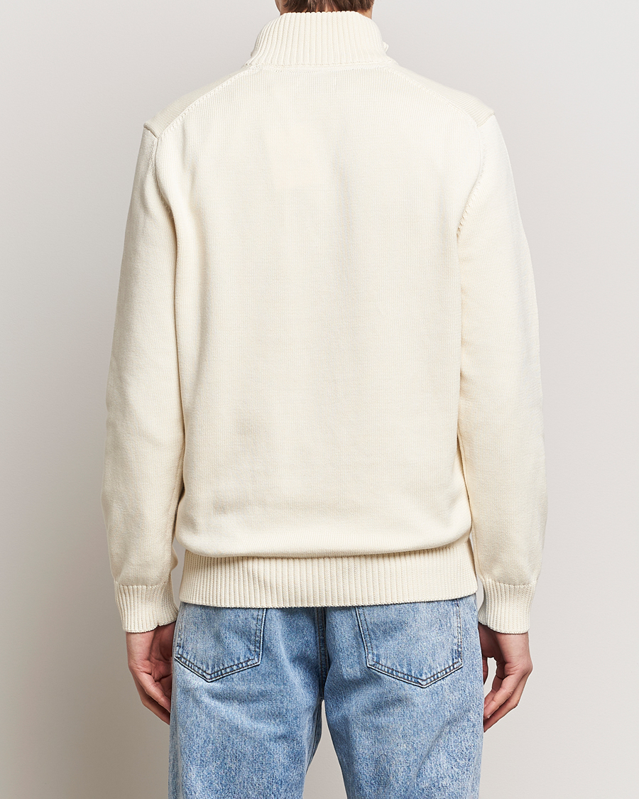 Herren | Pullover | GANT | Casual Cotton Half Zip Cream