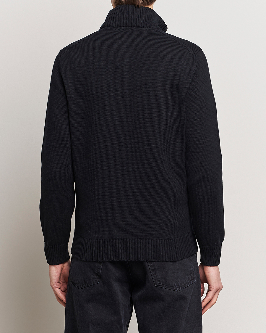 Herren | Pullover | GANT | Cotton Half Zip Black