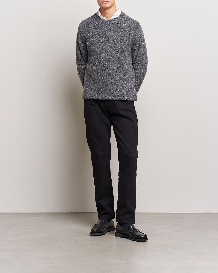 Herren | Pullover | GANT | Neps Donegal Crew Neck Sweater Antracite