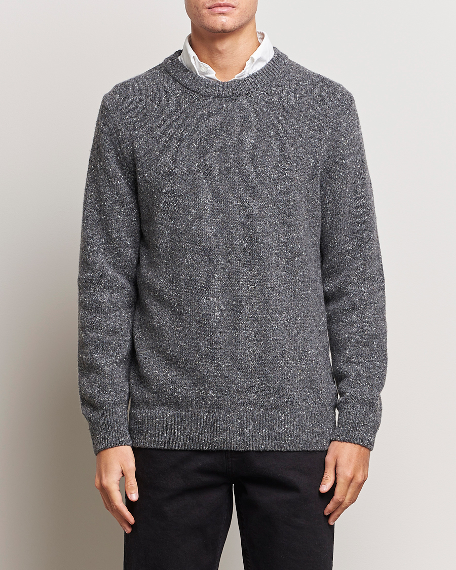 Herren | Pullover | GANT | Neps Donegal Crew Neck Sweater Antracite
