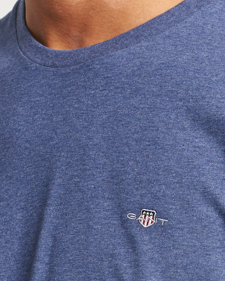Herren | T-Shirts | GANT | The Original T-Shirt Dark Jeansblue Melange
