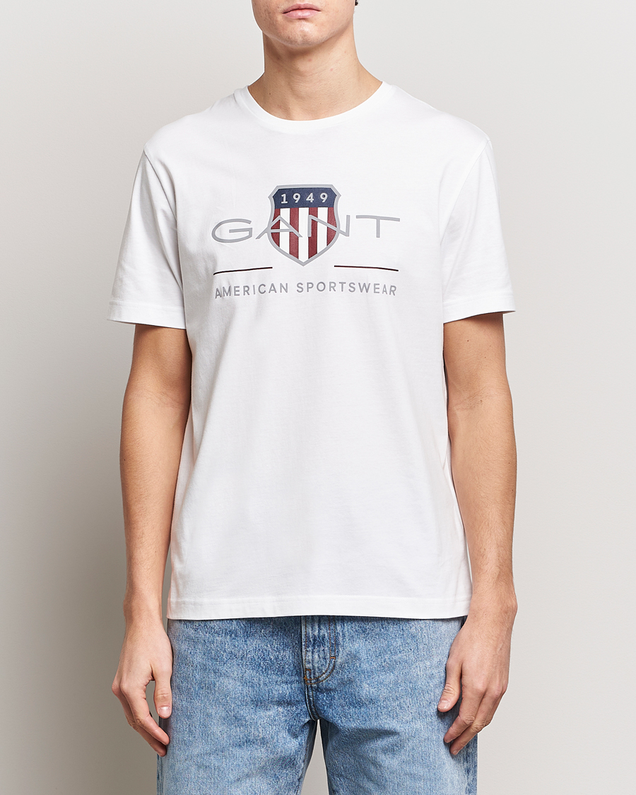 Herren | Preppy Authentic | GANT | Archive Shield Logo T-Shirt White