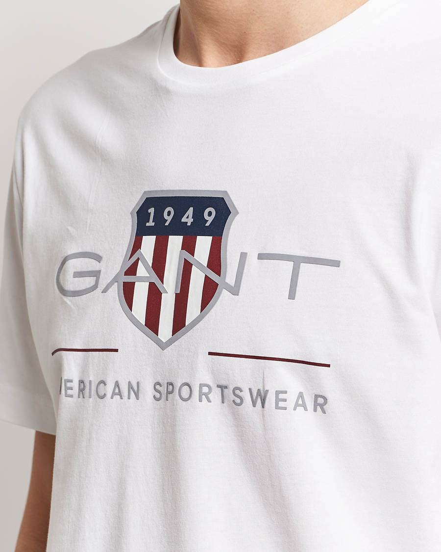 Herren | T-Shirts | GANT | Archive Shield Logo T-Shirt White