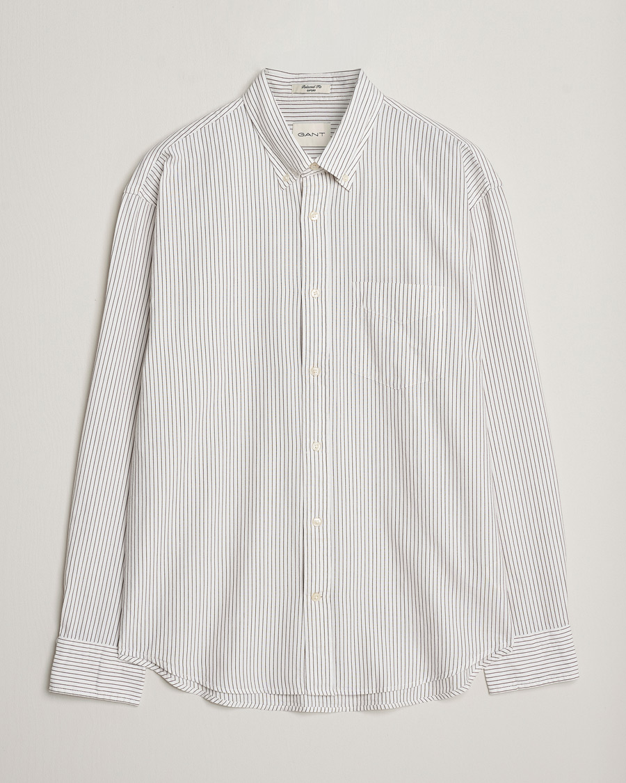 Herren | Hemden | GANT | Regular Fit Archive Oxford Striped Shirt Eggshell
