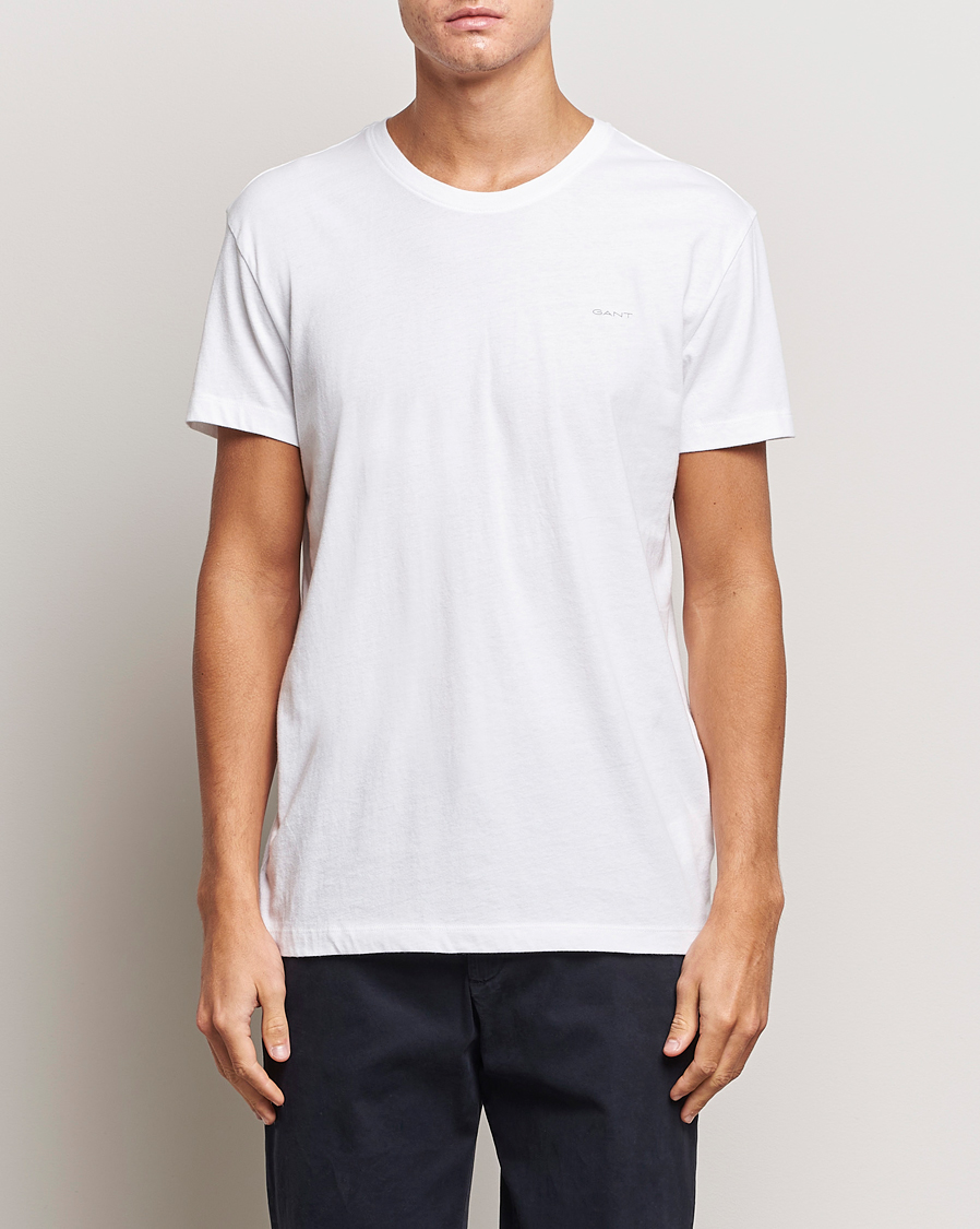 Herren | Kleidung | GANT | 2-Pack Crew Neck T-Shirt Navy/White
