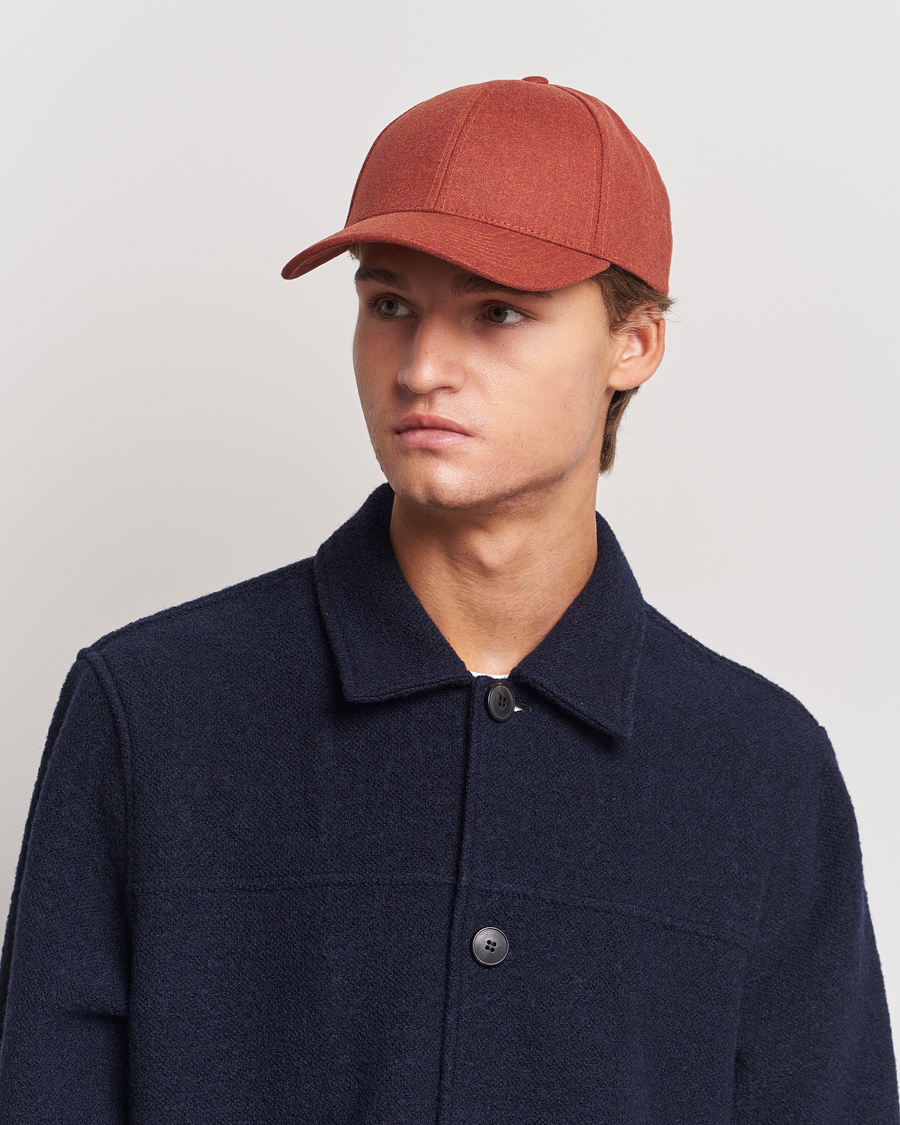 Herren | Hüte & Mützen | Varsity Headwear | Flannel Baseball Cap Coppo Orange