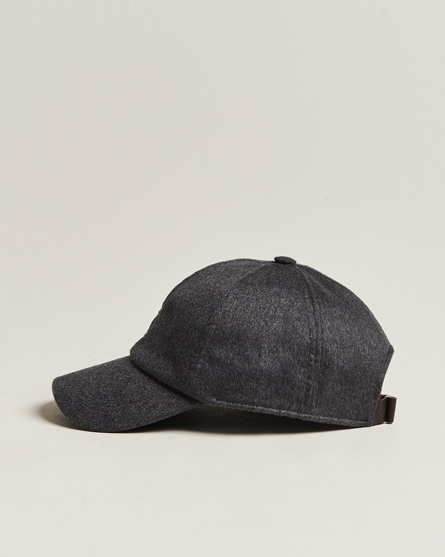 Herren | Varsity Headwear Cashmere Baseball Cap Flint Grey | Varsity Headwear | Cashmere Baseball Cap Flint Grey