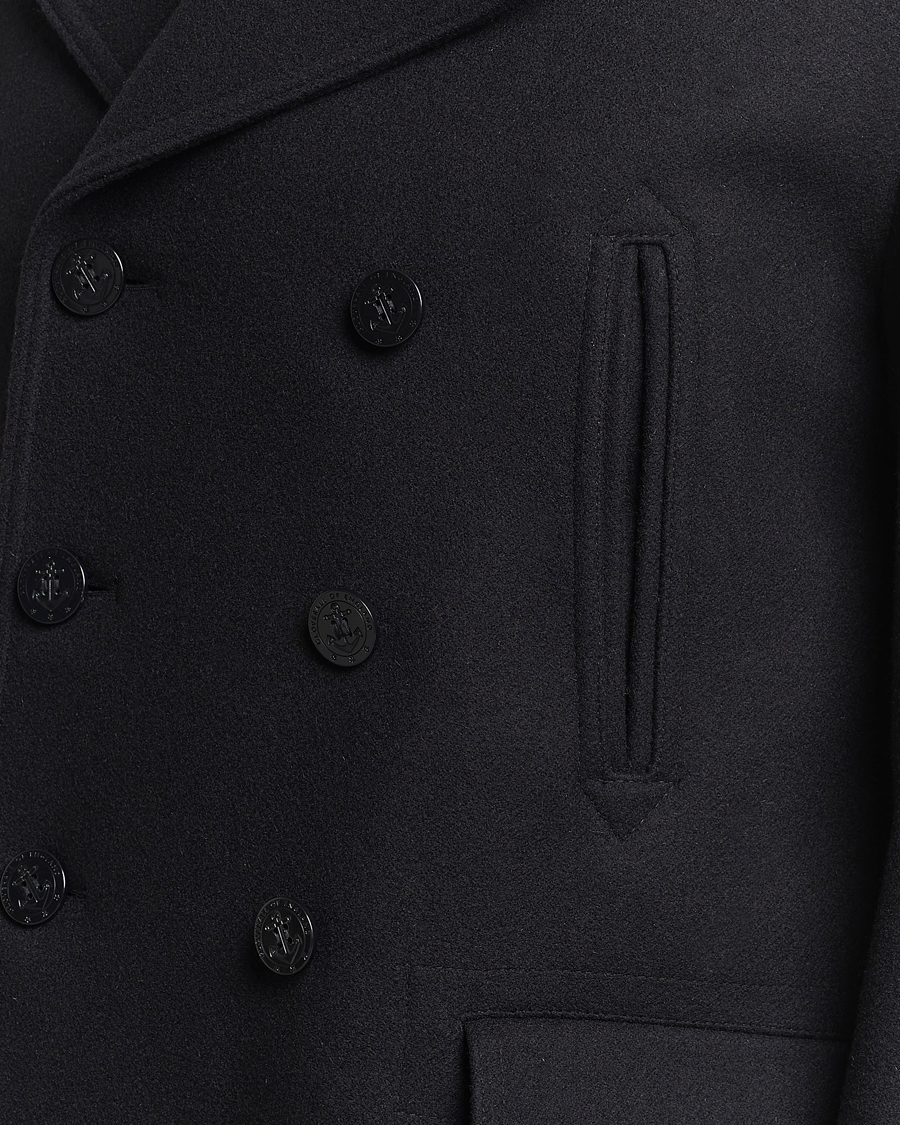 Herren | Jacken | Gloverall | Churchill Reefer Peacoat Black