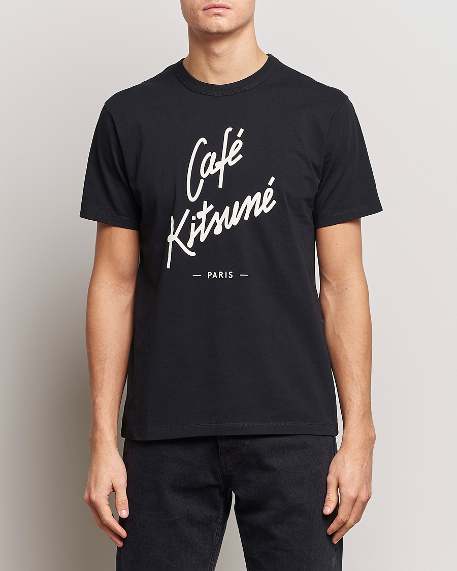 Herren | Café Kitsuné | Café Kitsuné | Crew T-Shirt Black