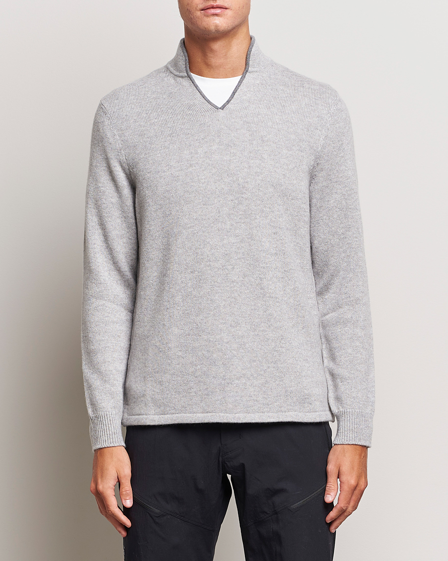 Herren | Pullover | SEASE | Ellen Cashmere Pullover Pearl Grey
