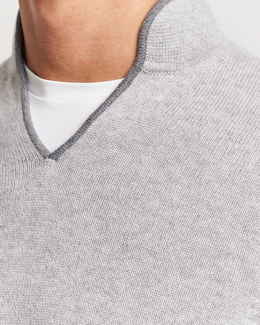 Herren | Pullover | SEASE | Ellen Cashmere Pullover Pearl Grey