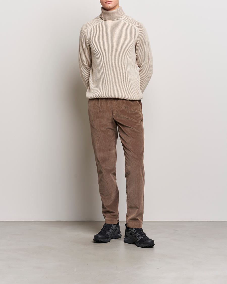 Herren | Pullover | SEASE | Dinghy Rib Cashmere Rollneck Oyster