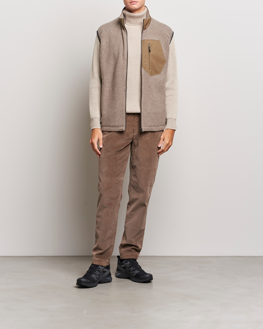 Herren | Jacken | SEASE | Explorer Cashmere Fleece Vest Oyster