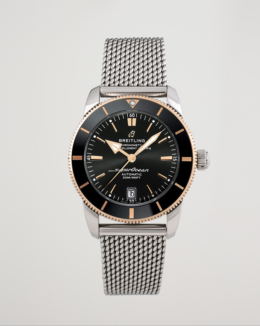Herren | Breitling Pre-Owned Superocean Heritage 42 UB2010 Steel Black | Breitling Pre-Owned | Superocean Heritage 42 UB2010 Steel Black