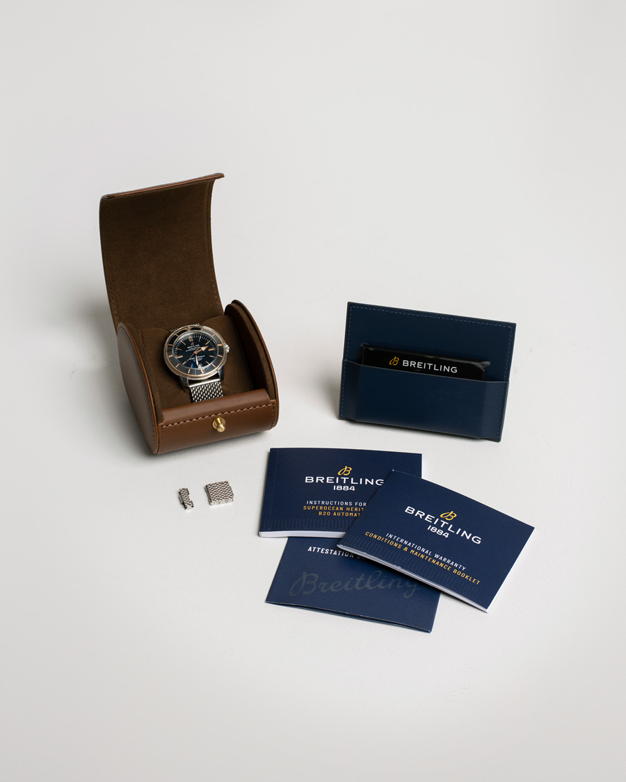 Herren | Breitling Pre-Owned Superocean Heritage 42 UB2010 Steel Black | Breitling Pre-Owned | Superocean Heritage 42 UB2010 Steel Black