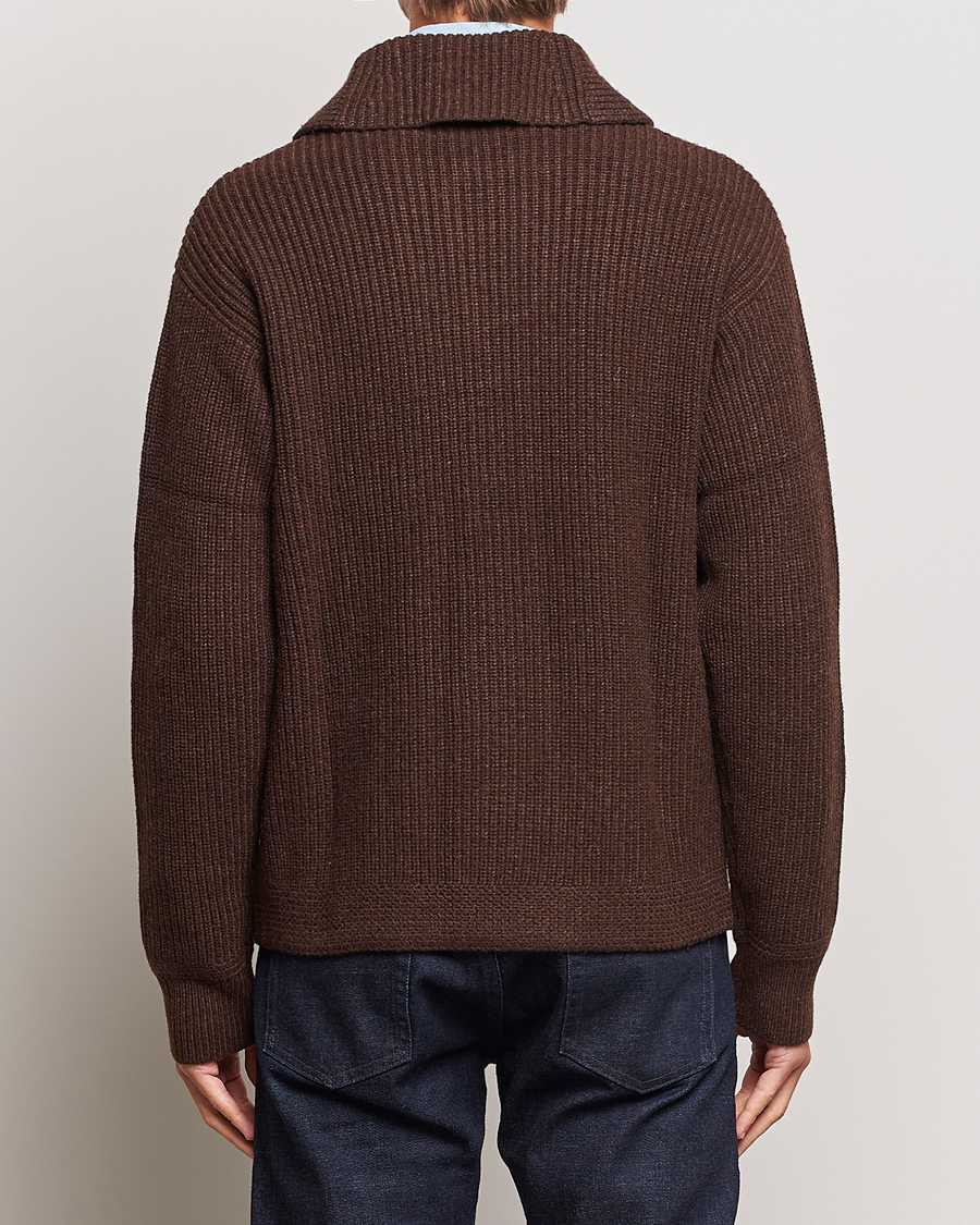 Herren | Pullover | Polo Ralph Lauren | Wool Knitted Sweater Bear Brown Heather