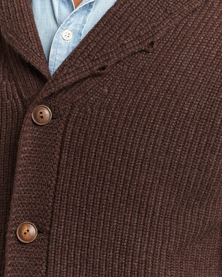 Herren | Pullover | Polo Ralph Lauren | Wool Knitted Sweater Bear Brown Heather