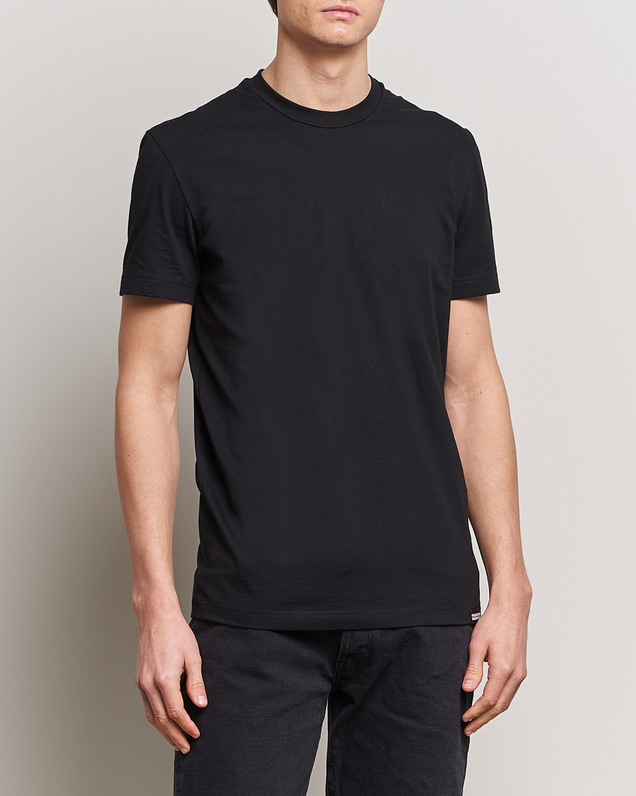 Herren | Schwartze t-shirts | Dsquared2 | 3-Pack Cotton Crew Neck T-Shirt White/Grey/Black