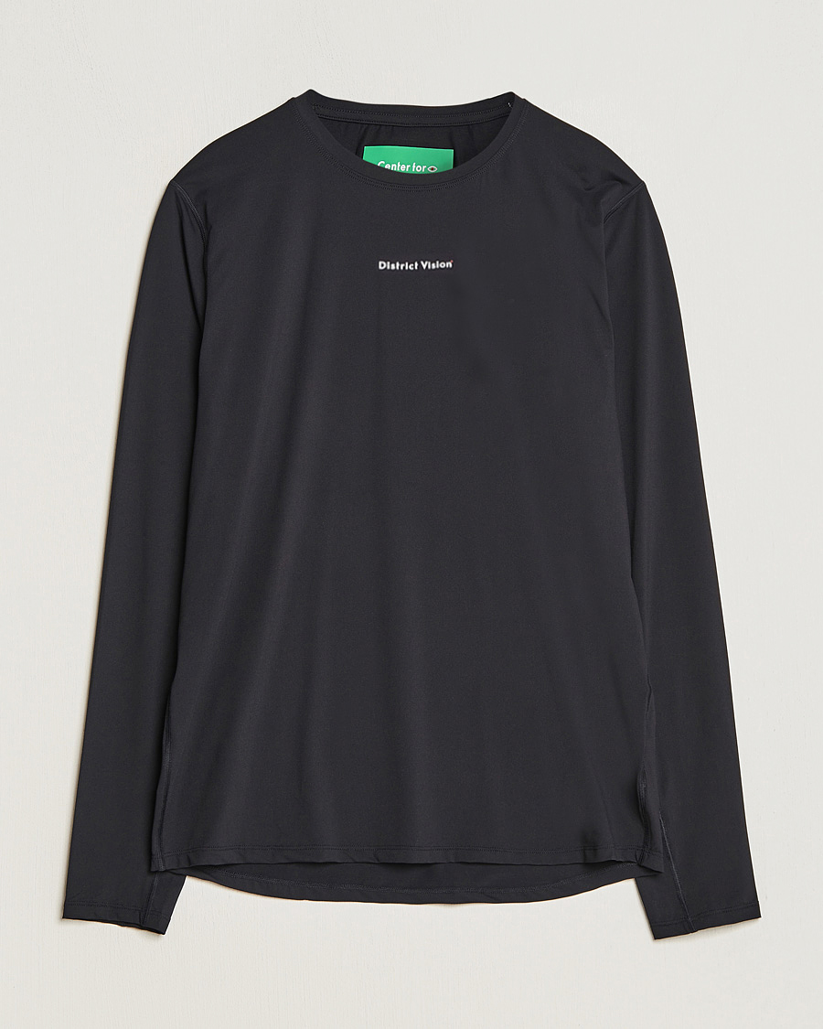 Herren | T-Shirts | District Vision | Ultralight Aloe Long Sleeve Black