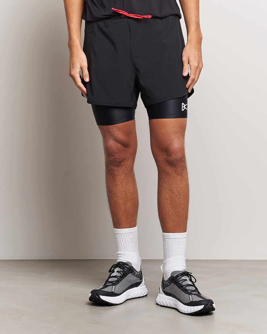 Herren | District Vision | District Vision | Layered Pocketed Trail Shorts Black