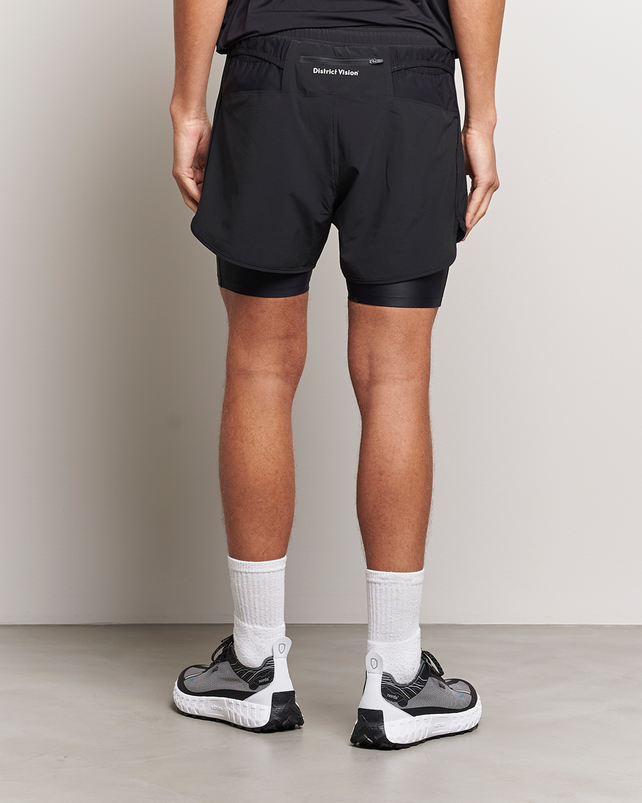 Herren | Shorts | District Vision | Layered Pocketed Trail Shorts Black