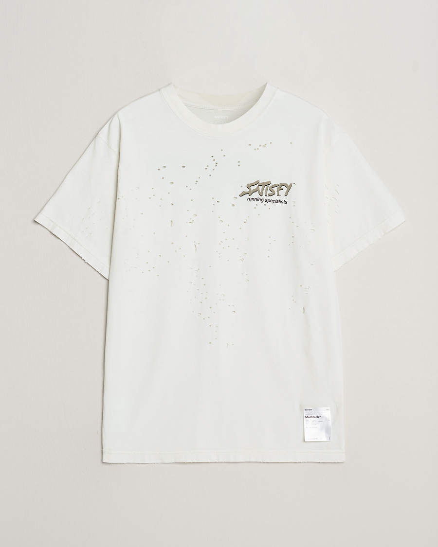 Herren | T-Shirts | Satisfy | MothTech T-Shirt Off White