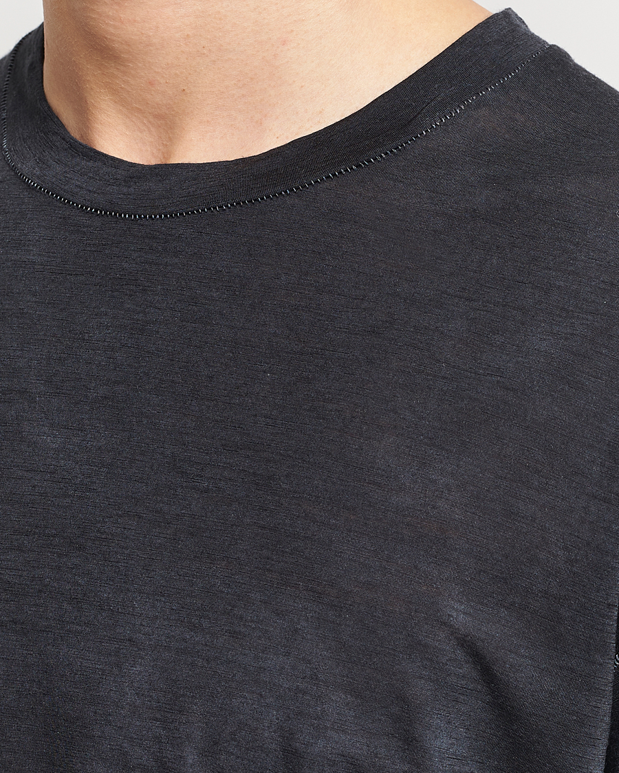 Herren | T-Shirts | Satisfy | CloudMerino Long Sleeve T-Shirt Batik Black