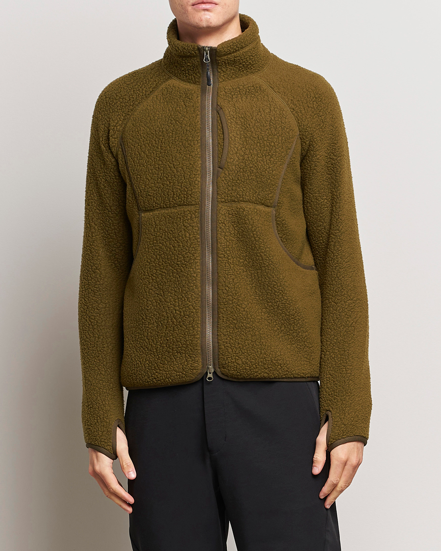 Herren | Pullover | Snow Peak | Thermal Boa Fleece Jacket Olive