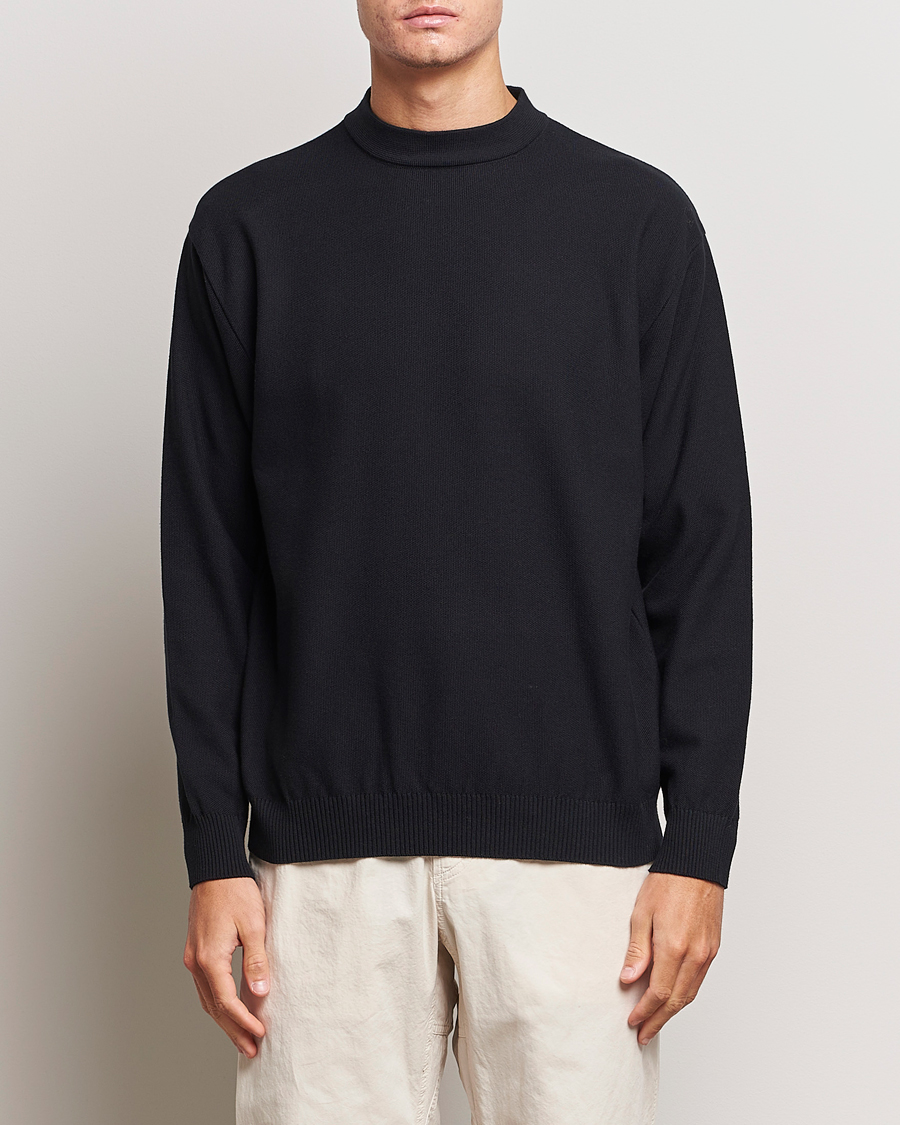 Herren | Pullover | Snow Peak | Cotton Blend Pullover Black
