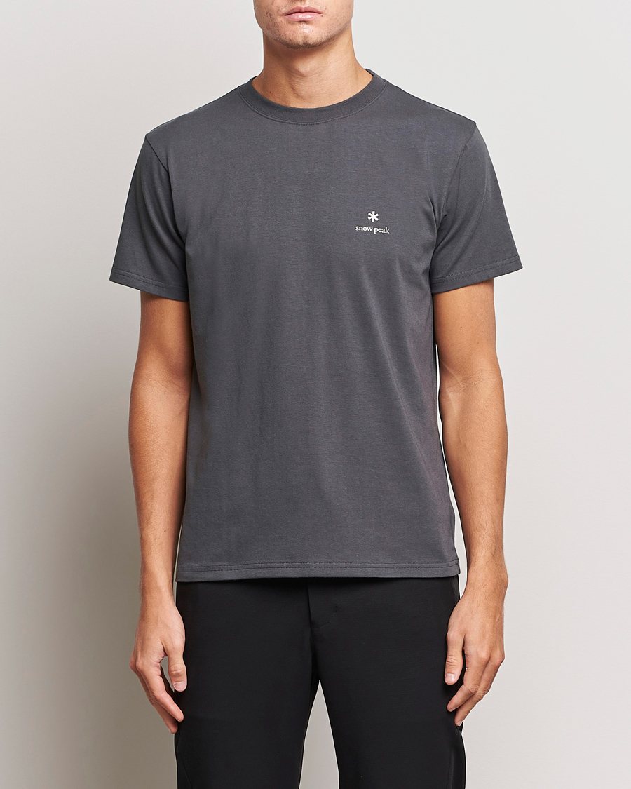 Herren | T-Shirts | Snow Peak | Logo T-Shirt Charcoal