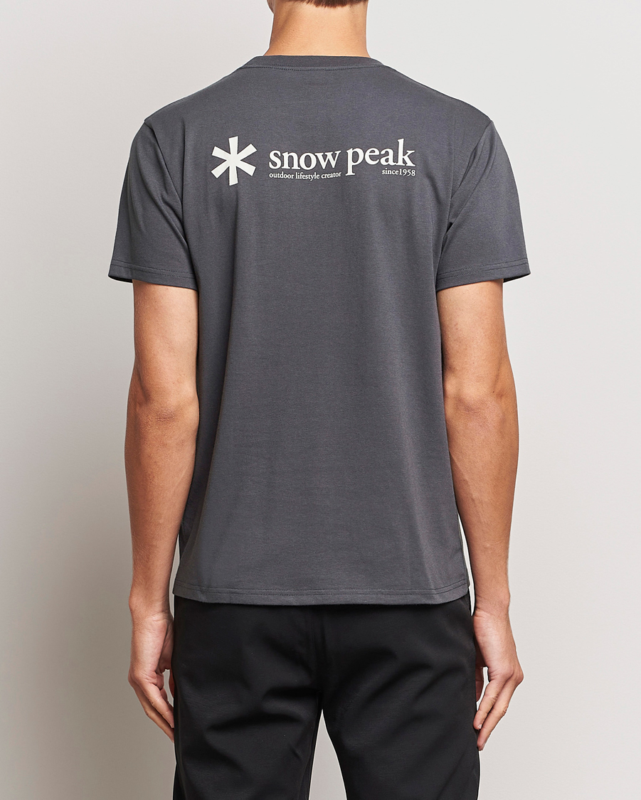 Herren | T-Shirts | Snow Peak | Logo T-Shirt Charcoal