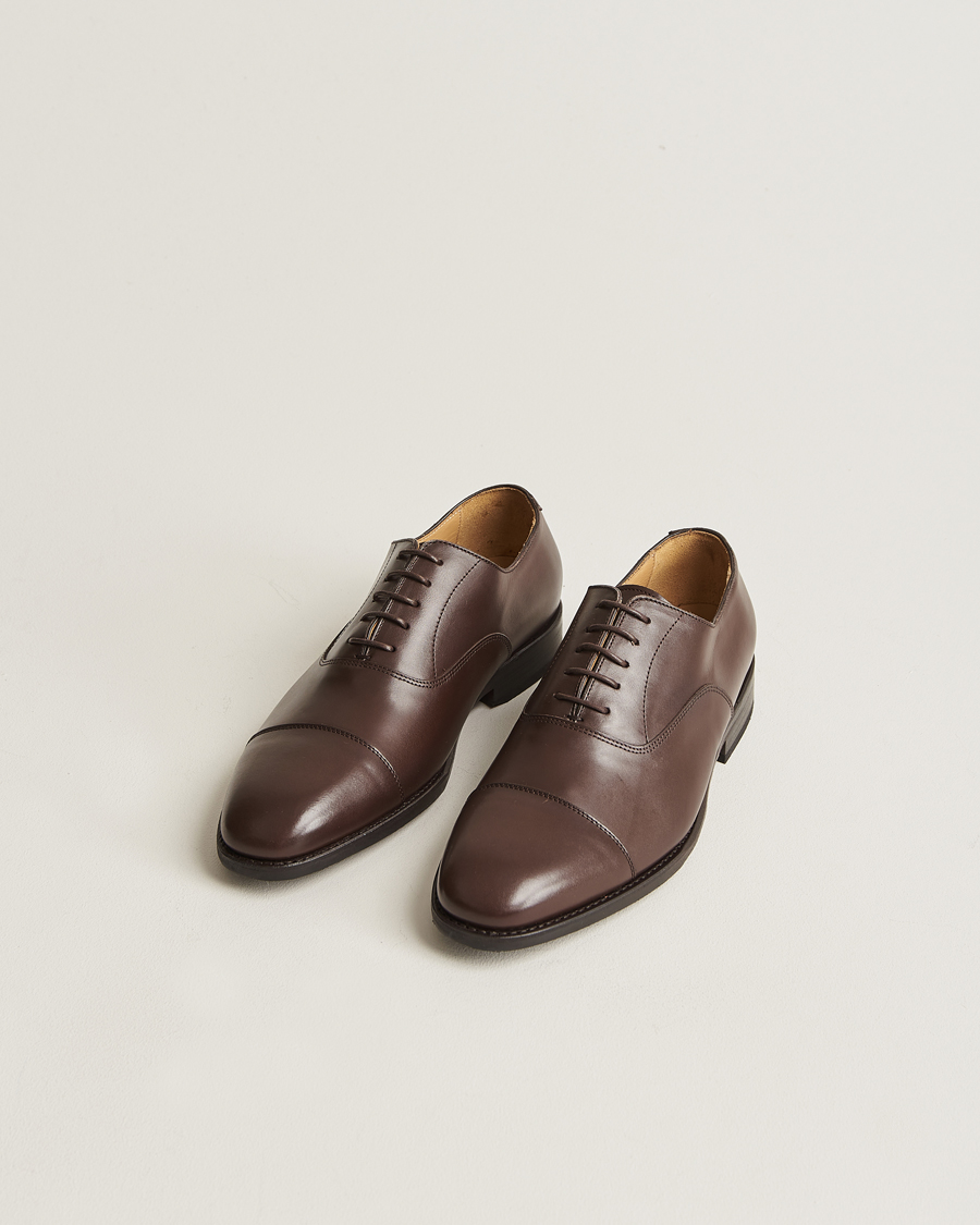 Herr | Handgjorda skor | Myrqvist | Äppelviken Oxford Dark Brown Calf