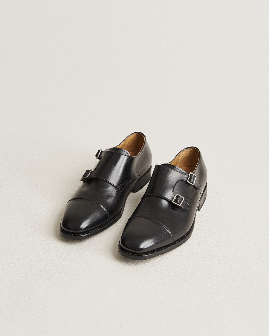 Men | Monk Strap Shoes | Myrqvist | Ålsten Double Monkstrap Black Calf