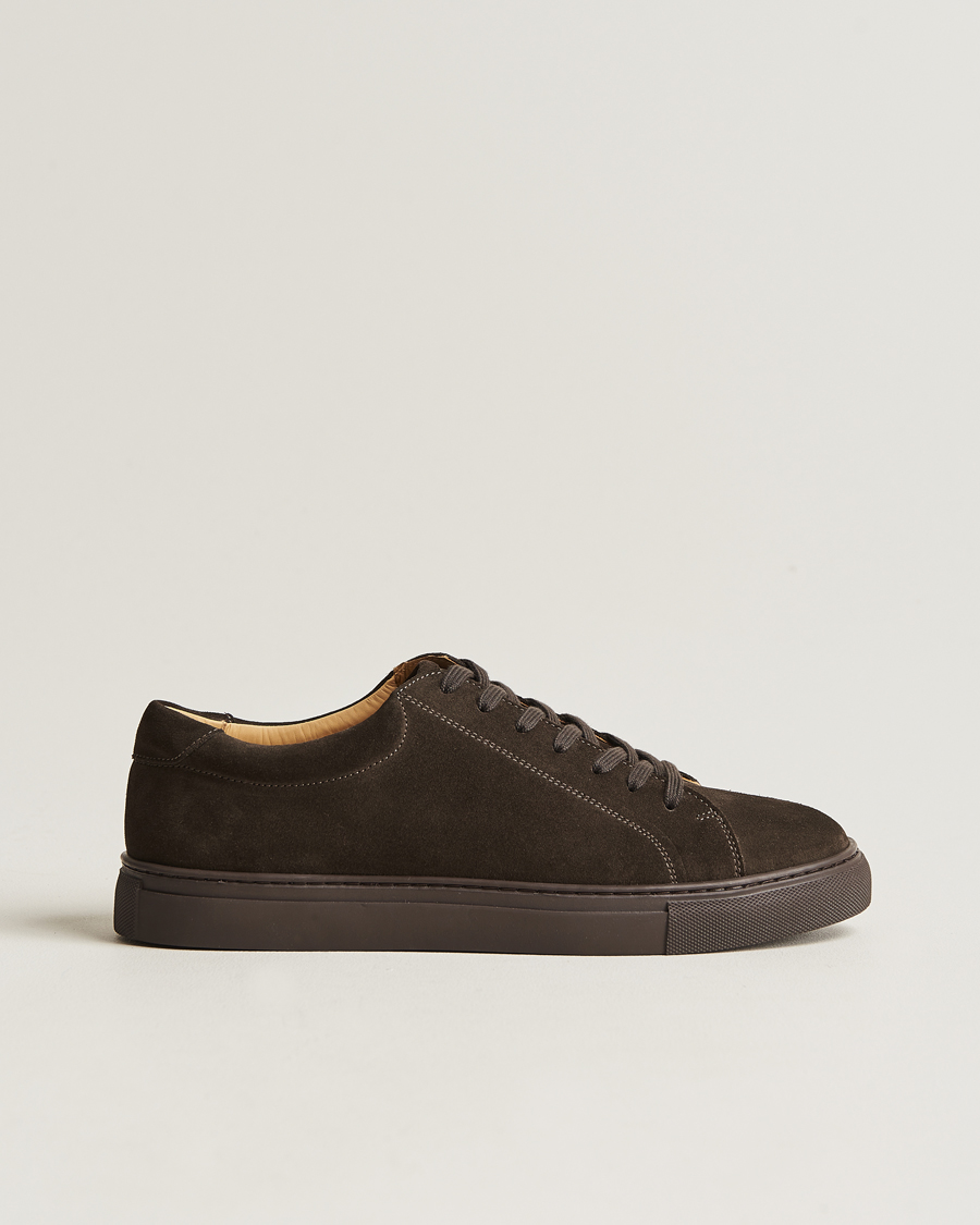 Herren | Myrqvist Oaxen Monochrome Sneaker Dark Brown Suede | Myrqvist | Oaxen Monochrome Sneaker Dark Brown Suede